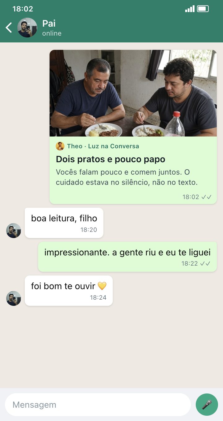 Reação ao Vossa Palavra 7