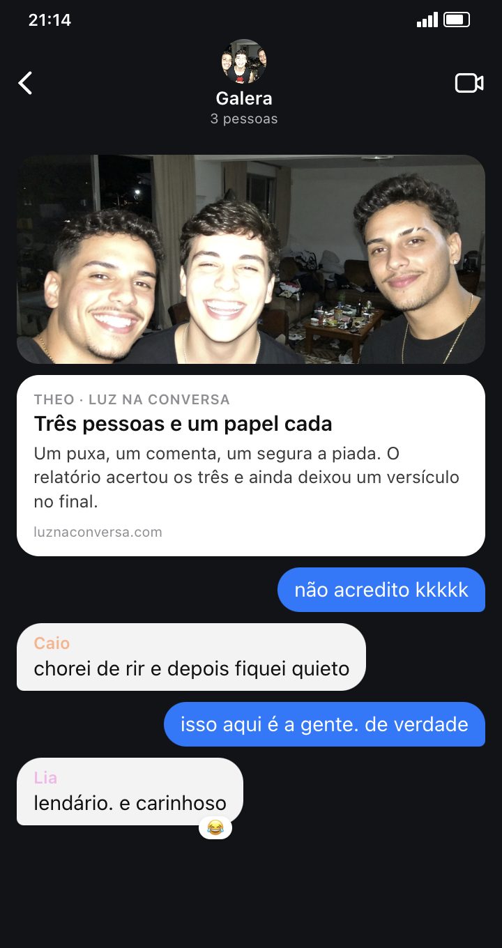 Reação ao Vossa Palavra 8